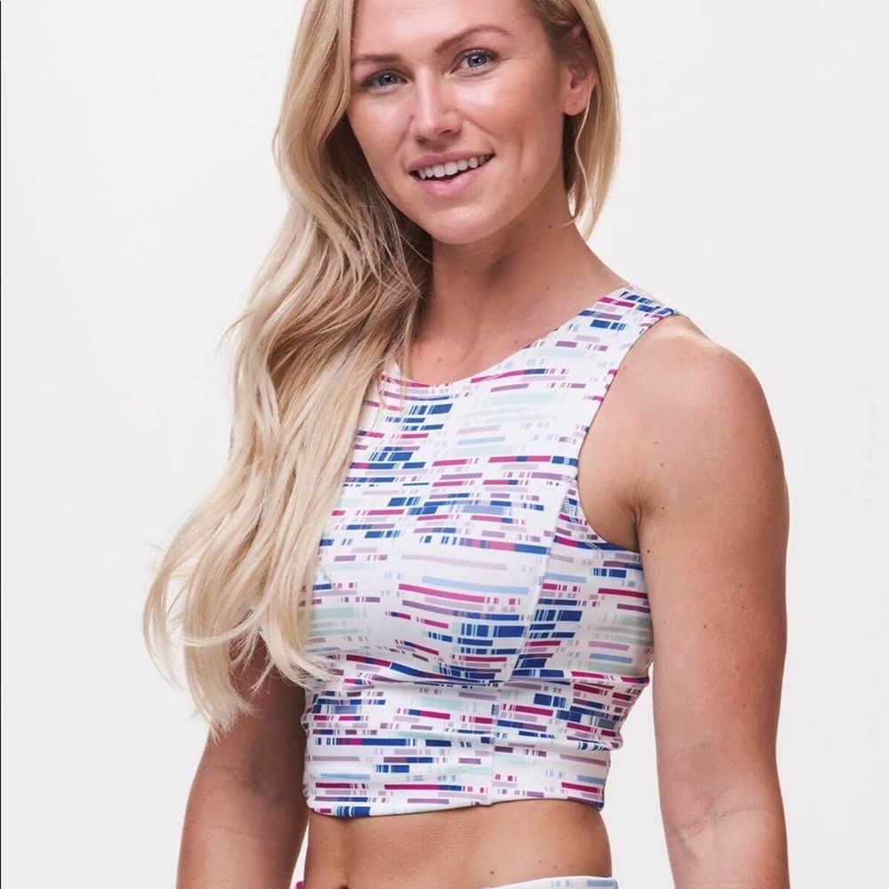 Tasc Performance Highline Crop Tank in Urban Flow Size S EUC